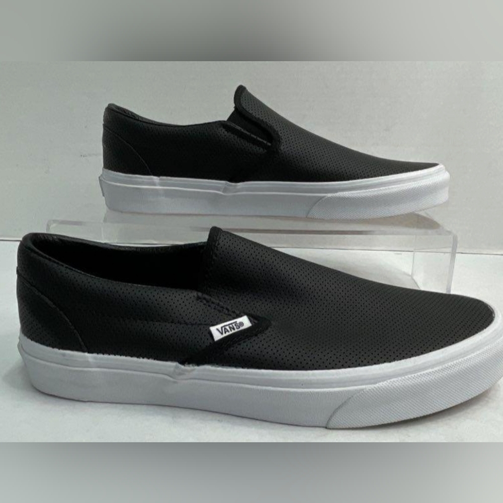 Vans Perf Leather Classic Slip-On Shoes Unisex M 8.5 W 10 NWOT MSRP $75 - Picture 4 of 9